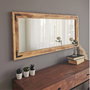 Hanah Home Espejo Bohemio de Madera Maciza de Pino en Nogal